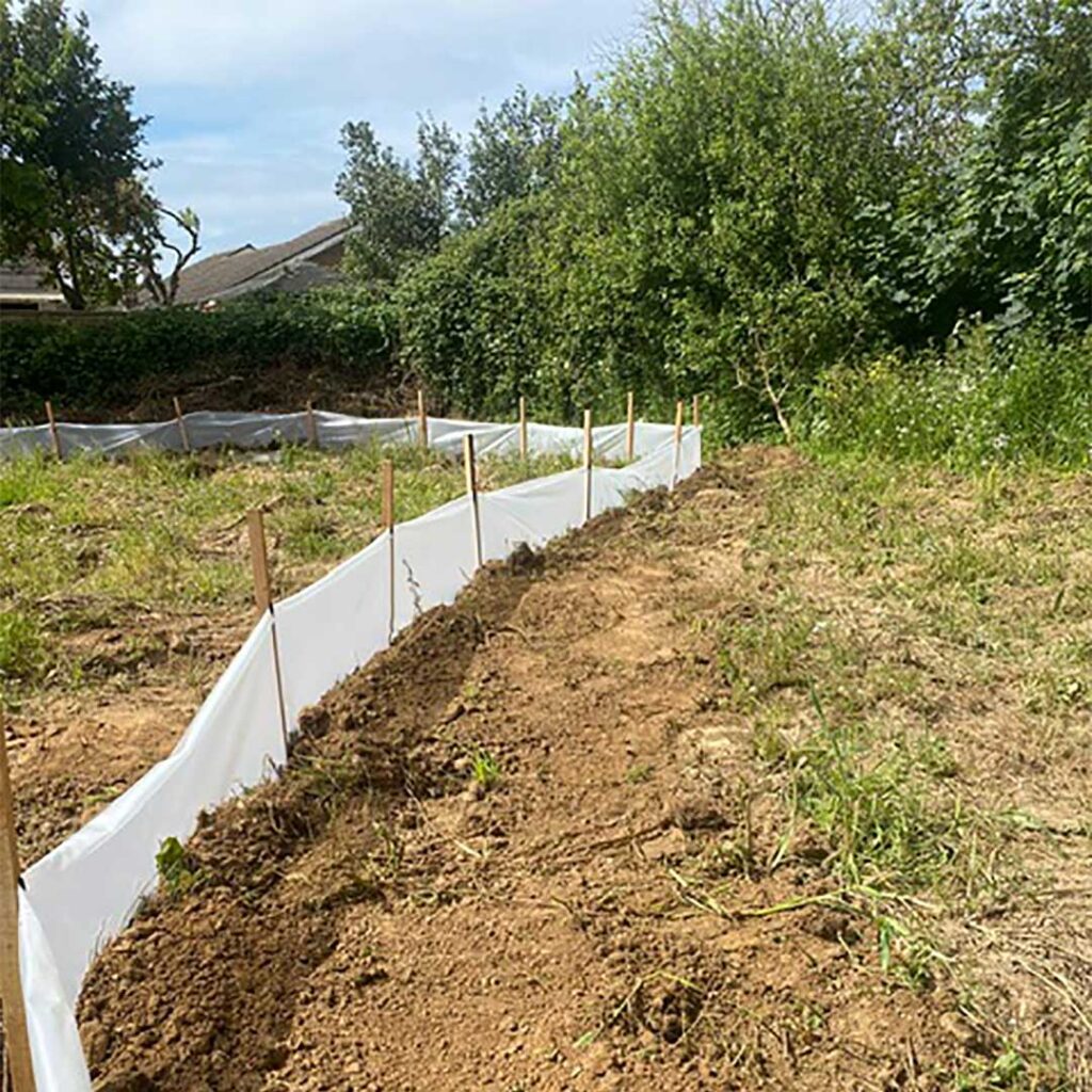 An example of habitat fencing.